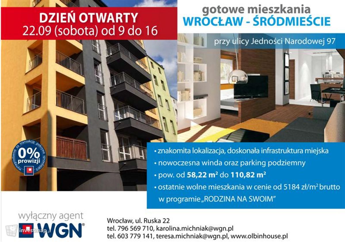 Zdjęcie [Wrocław] Budynek wielorodzinny "Ołbin House" fot. wertka 