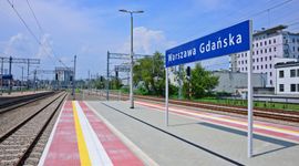Dodatkowy peron usprawni obsługę podróżnych na stacji Warszawa Gdańska