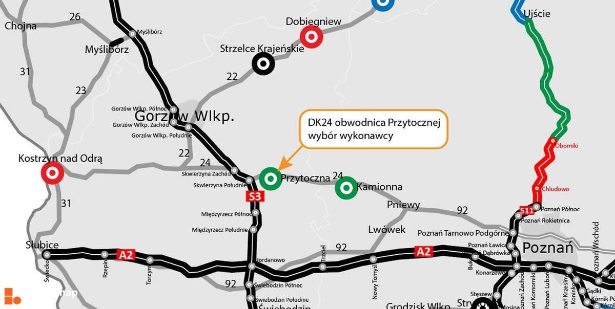 Wizualizacja Obwodnica Przytocznej w ciągu DK24 dodał Wojciech Jenda