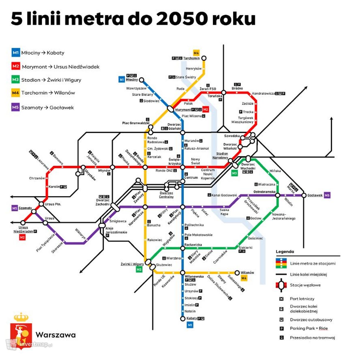 Wizualizacja III linia metra (M3) dodał Orzech 