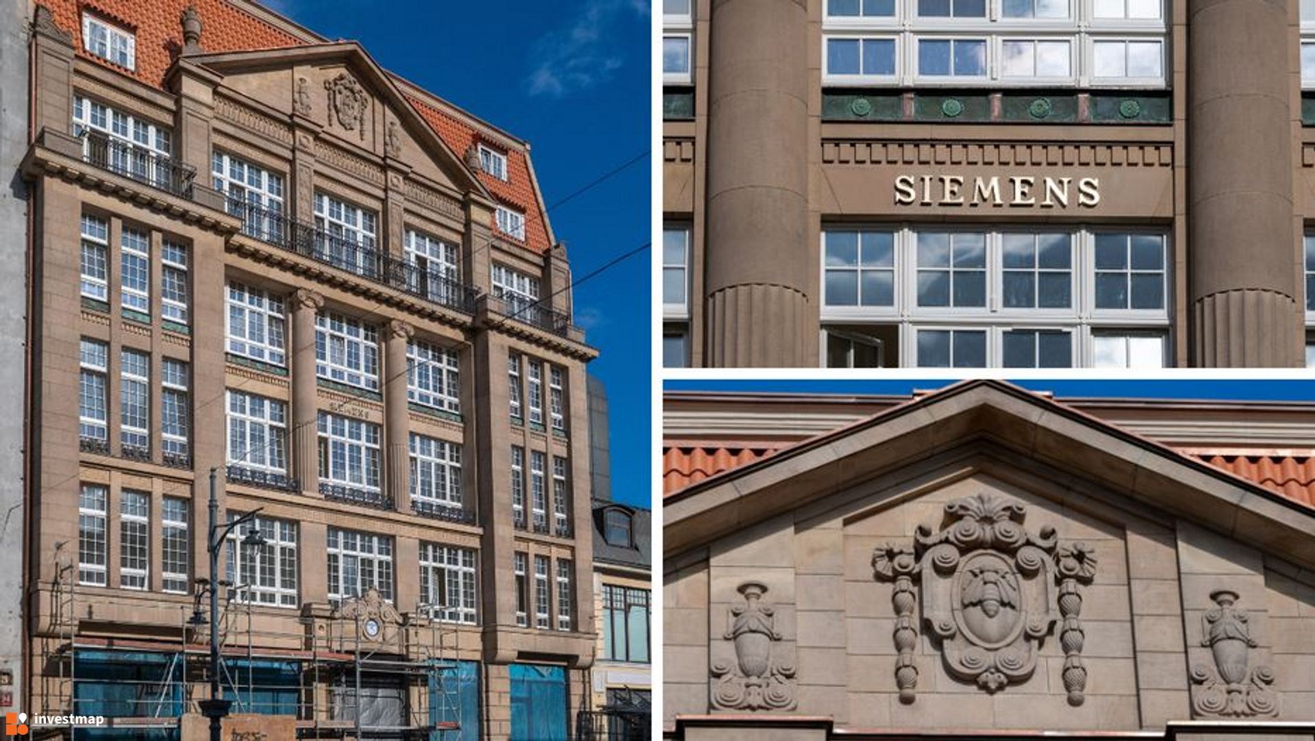 Zabytkowa kamienica Siemensa przy ul. Piotrkowskiej Łodzi odsłoniła elewację 