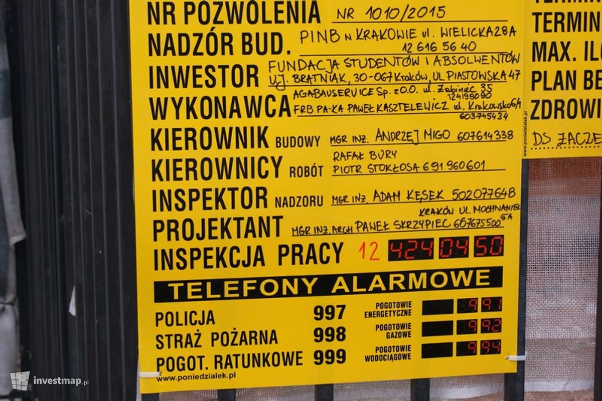 Zdjęcie [Kraków] Remont i Przebudowa DS Żaczek, Al. 3 Maja 5 fot. Damian Daraż 