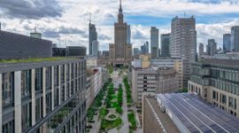 Przebudowana ul. Złota prawie gotowa. Z betonowego parkingu w centrum zmieniła się w zielony deptak [ZDJĘCIA]