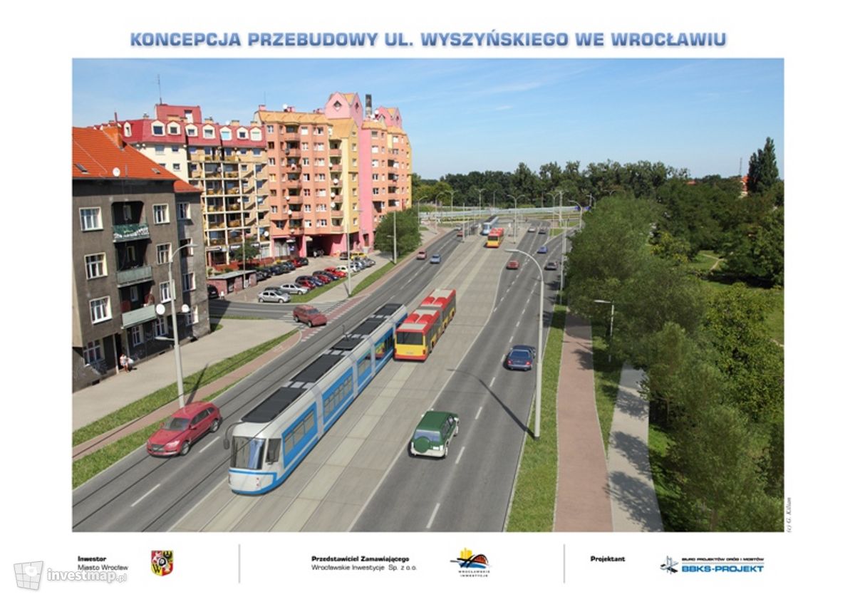 Wizualizacja [Wrocław] Przebudowa ul. Wyszyńskiego dodał Godfath3r 