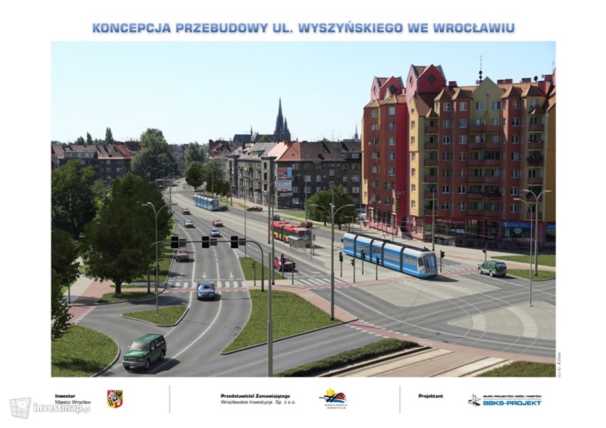 Wizualizacja [Wrocław] Przebudowa ul. Wyszyńskiego dodał Godfath3r 