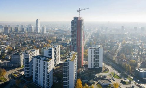 121-metrowa wieża ATAL Sky+ zmienia panoramę Katowic [ZDJĘCIA+WIZUALIZACJE]