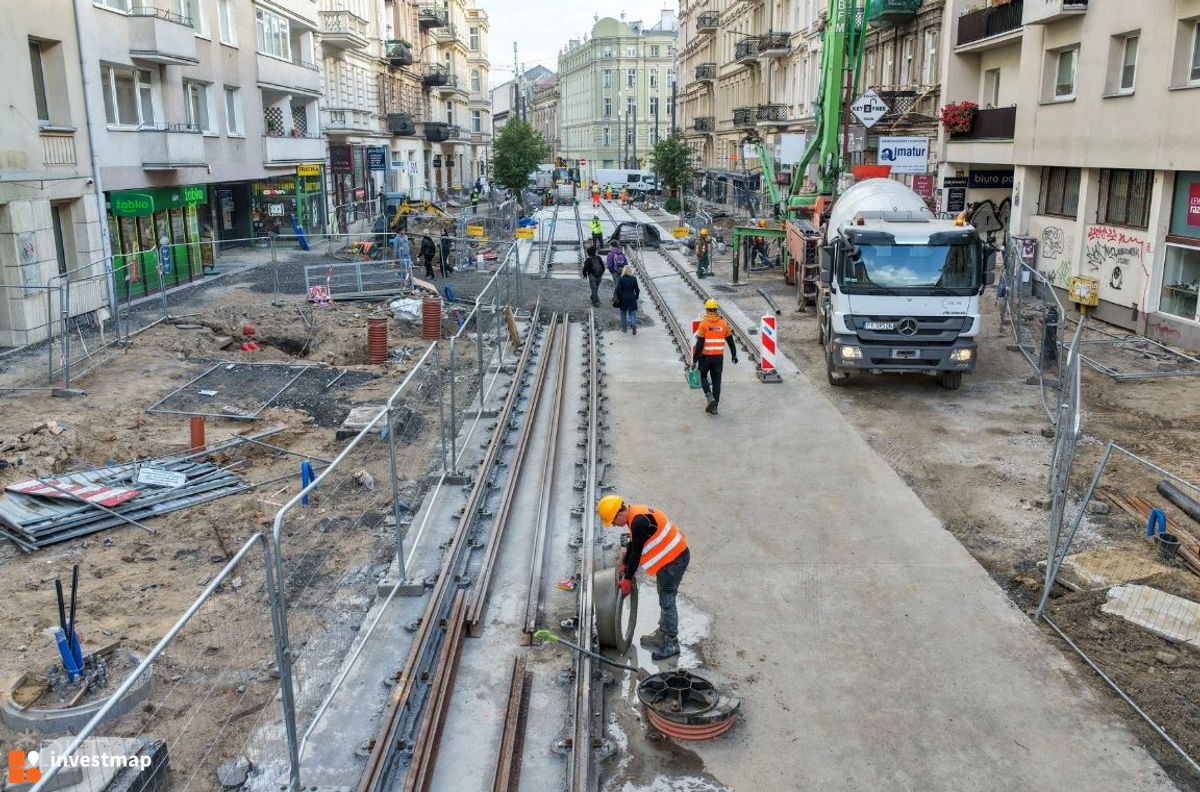 Zdjęcie Trasa tramwajowa, ul. Ratajczaka fot. Orzech 