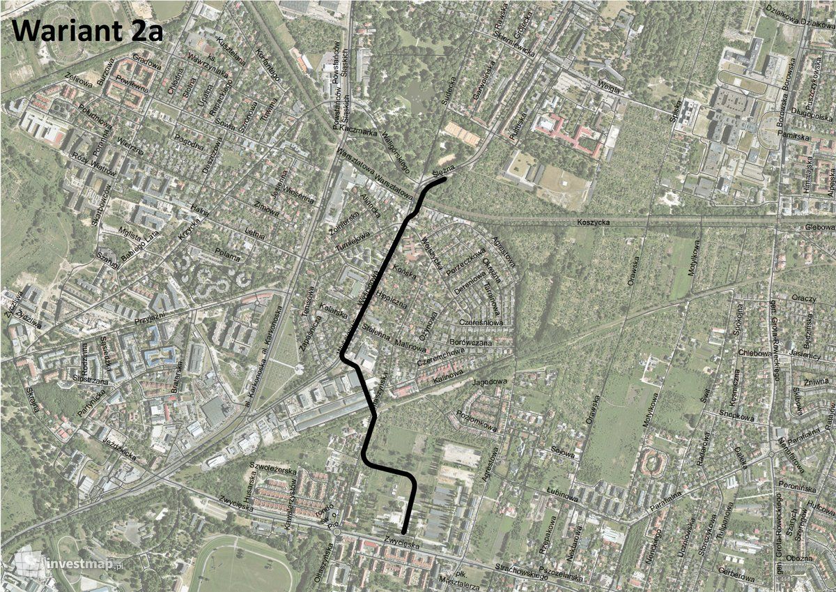 Wizualizacja [Wrocław] Trasa tramwajowa na Ołtaszyn 