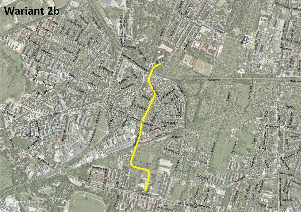 Wizualizacja [Wrocław] Trasa tramwajowa na Ołtaszyn 