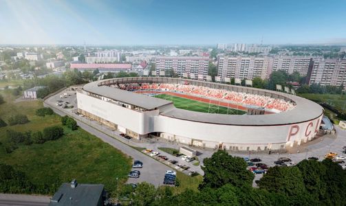 Co słychać na budowie Podkarpackiego Centrum Lekkiej Atletyki? [FILM]