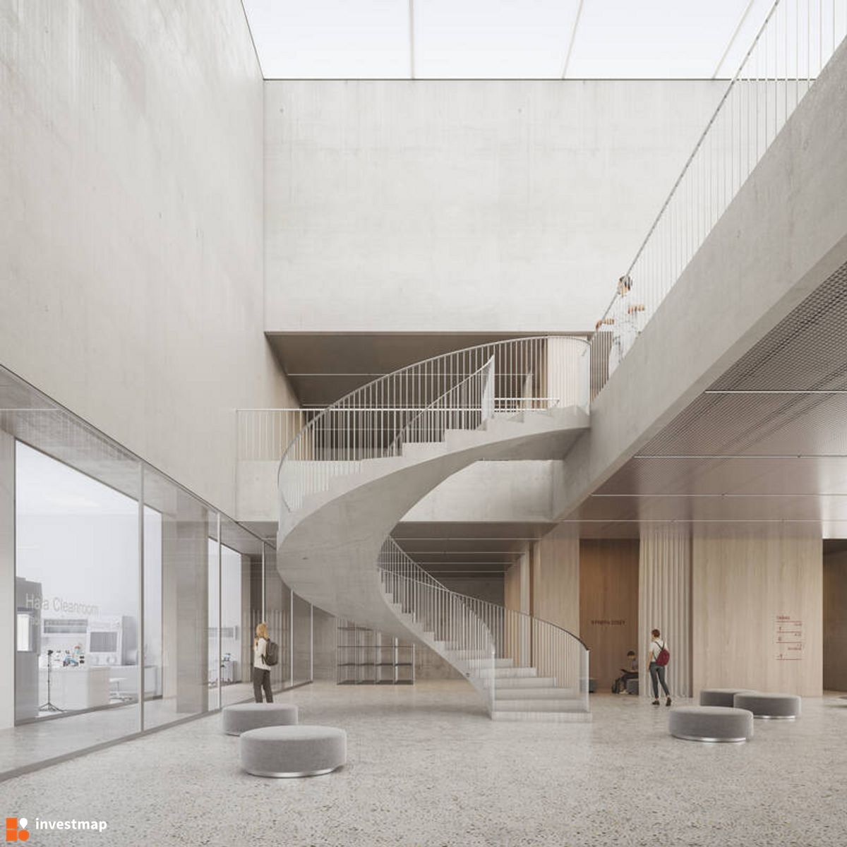 Wizualizacja Centrum Mikro Elektroniki, Mikro Systemów i Mikro Inżynierii dodał Wojciech Jenda