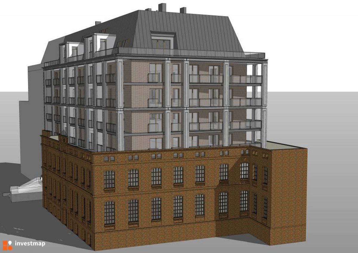 Wizualizacja Apartamentowce przy Krowiej 6 i Sierakowskiego 5 (Port Praski) 