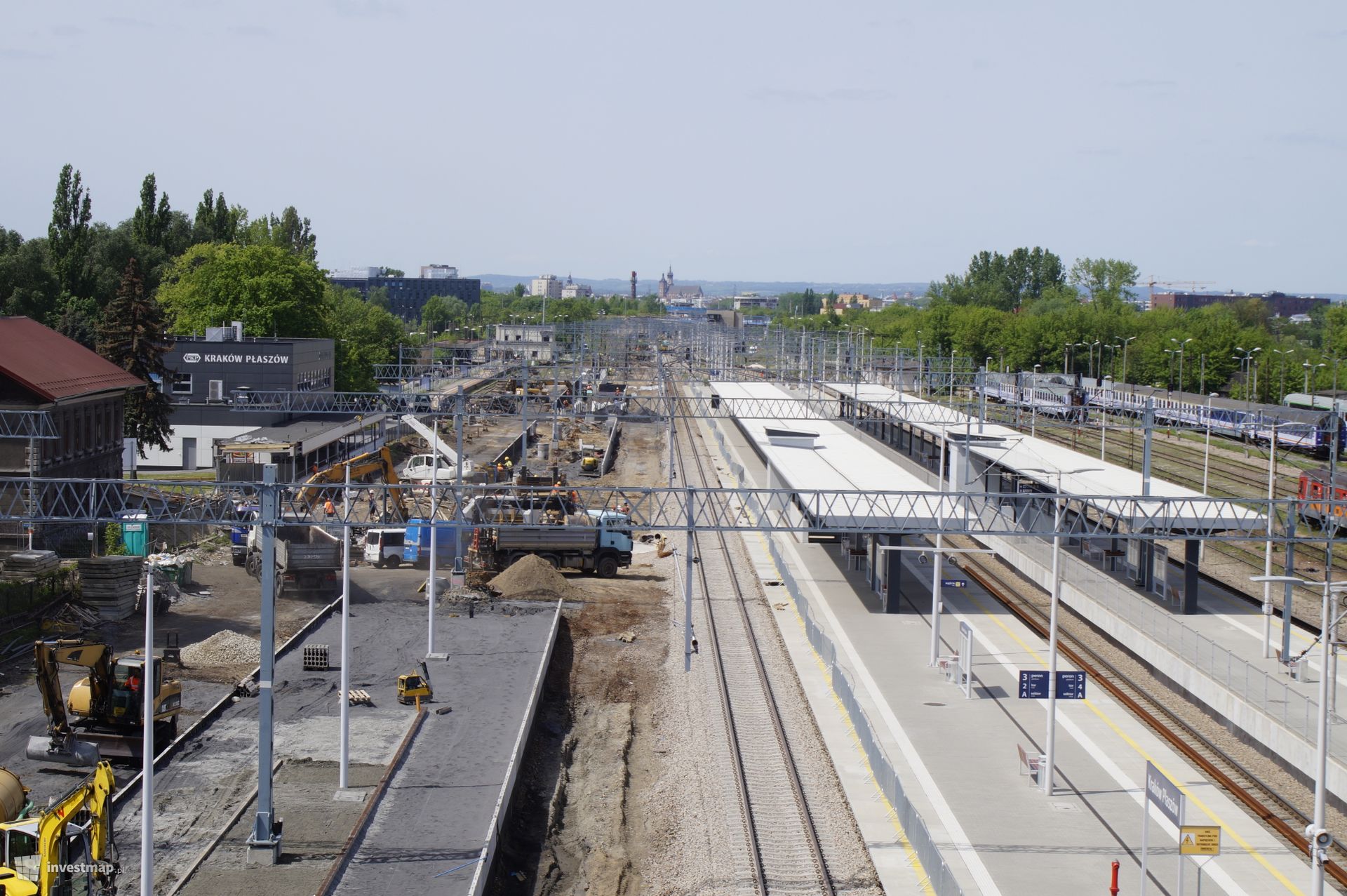 Postępują prace przy przebudowie stacji Kraków Płaszów 