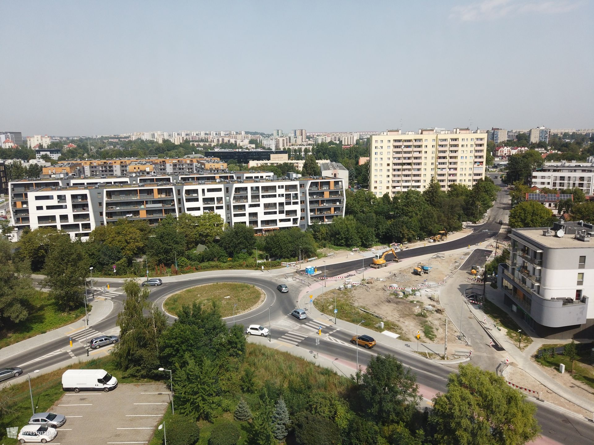 U zbiegu ulic Centralnej i Sołtysowickiej w Krakowie powstaje nowe rondo 