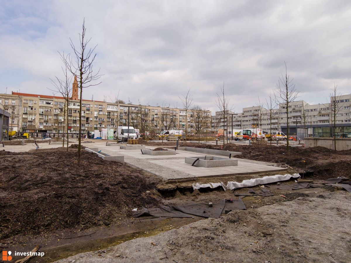 Zdjęcie  Przebudowa pl. Nowy Targ z budową parkingu podziemnego fot. Jakub Zazula 
