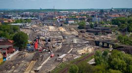 Ogrom prac na katowickim węźle kolejowym. Plac budowy wielki jak 214 boisk piłkarskich [ZDJĘCIA]