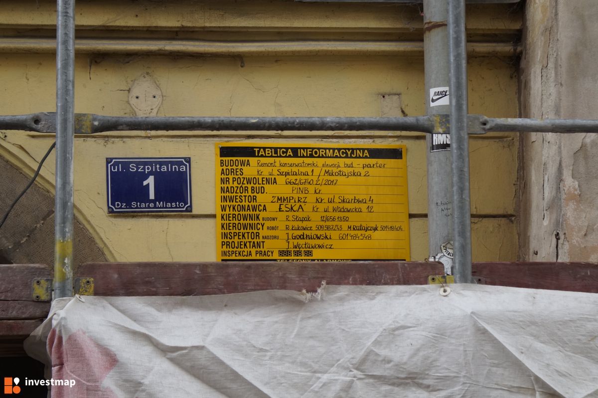 Zdjęcie [Kraków] Remont Kamienicy, ul. Szpitalna 1 fot. Damian Daraż 