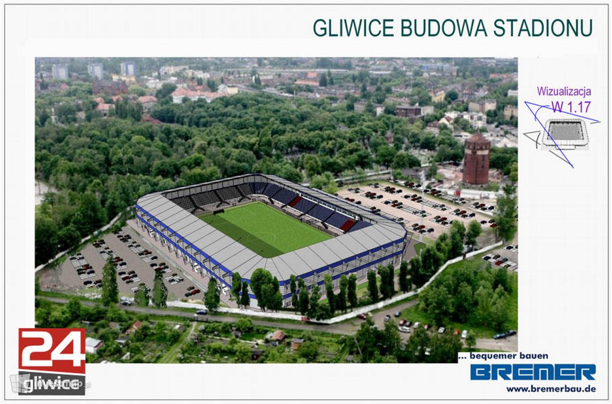 Wizualizacja [Gliwice] Nowy Stadion Piasta Gliwice dodał Lukander 