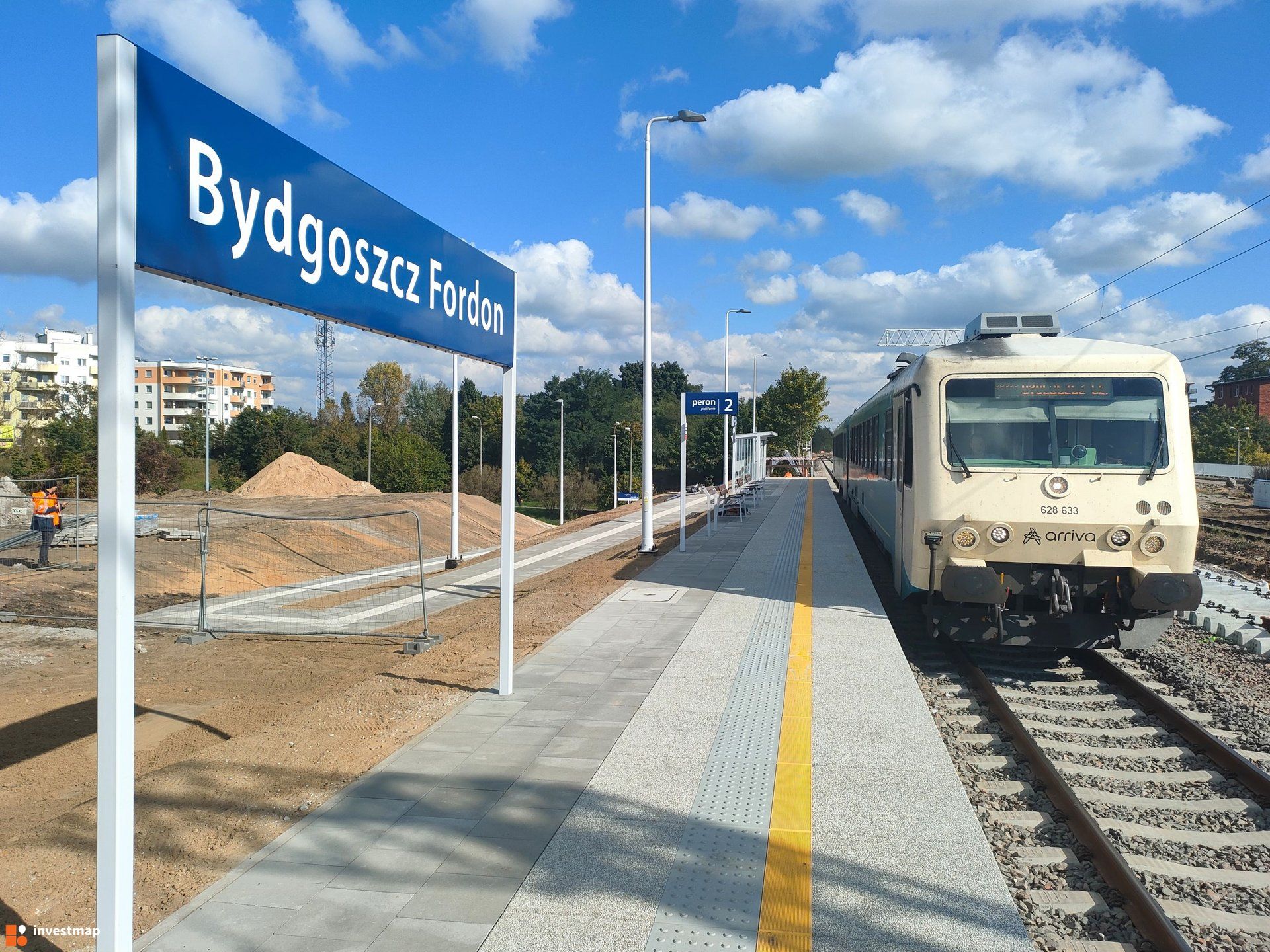 Stacja Bydgoszcz Fordon jest w trakcie przebudowy i modernizacji 