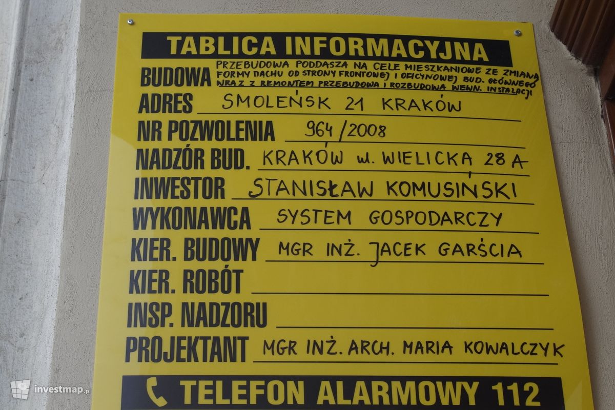 Zdjęcie [Kraków] Remont Kamienicy, ul. Smoleńsk 21 fot. Damian Daraż 