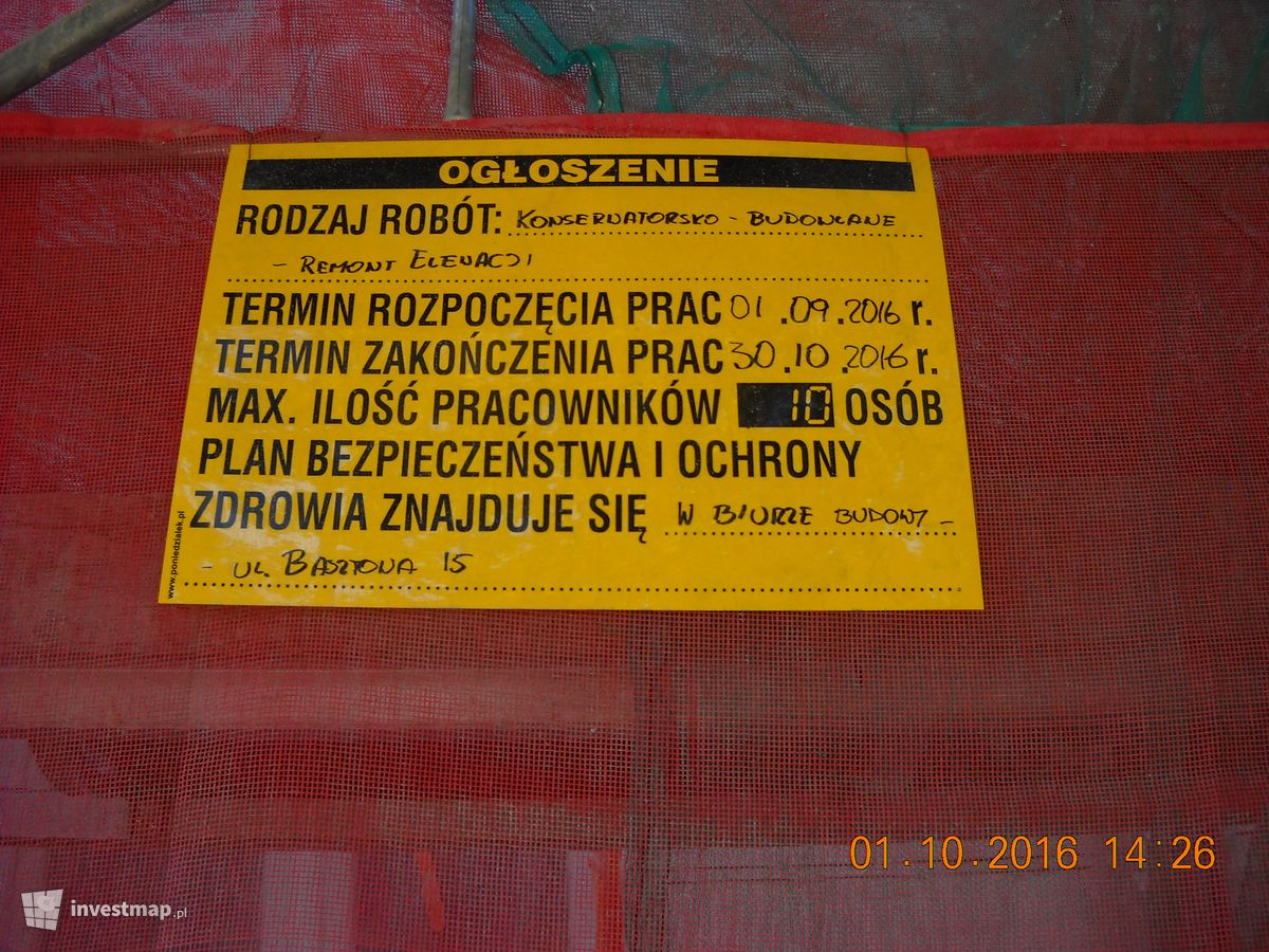 Zdjęcie [Kraków] Remont Kamienicy, ul. Dietla 62 fot. Damian Daraż 