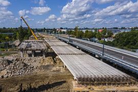 W Łodzi trwa modernizacja ulicy Przybyszewskiego i budowa nowych wiaduktów [ZDJĘCIA]