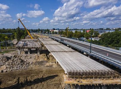 W Łodzi trwa modernizacja ulicy Przybyszewskiego i budowa nowych wiaduktów [ZDJĘCIA]