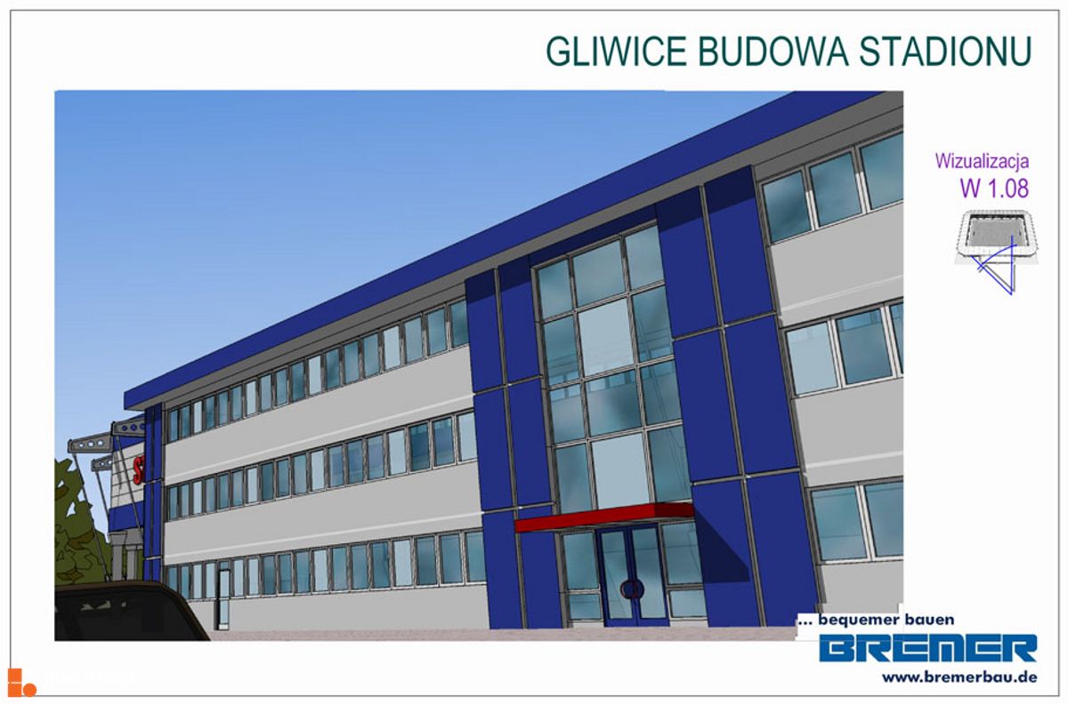 Wizualizacja [Gliwice] Nowy Stadion Piasta Gliwice dodał Lukander 