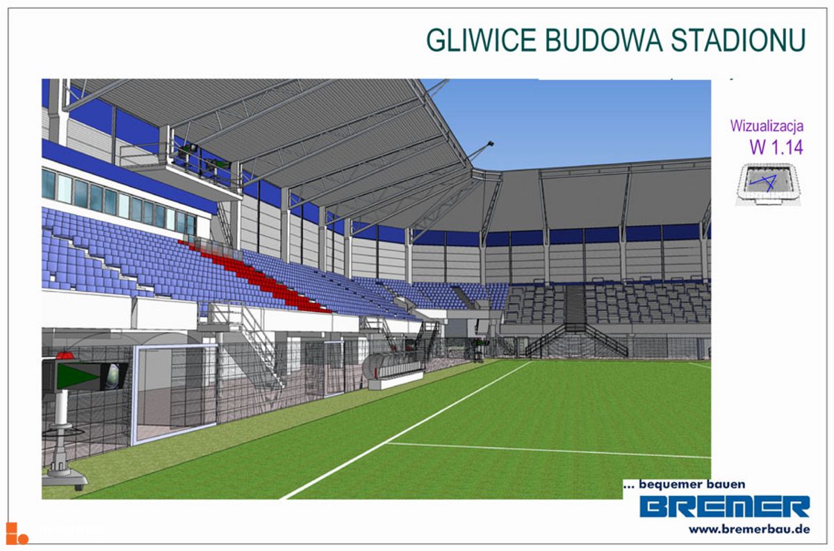 Wizualizacja [Gliwice] Nowy Stadion Piasta Gliwice dodał Lukander 