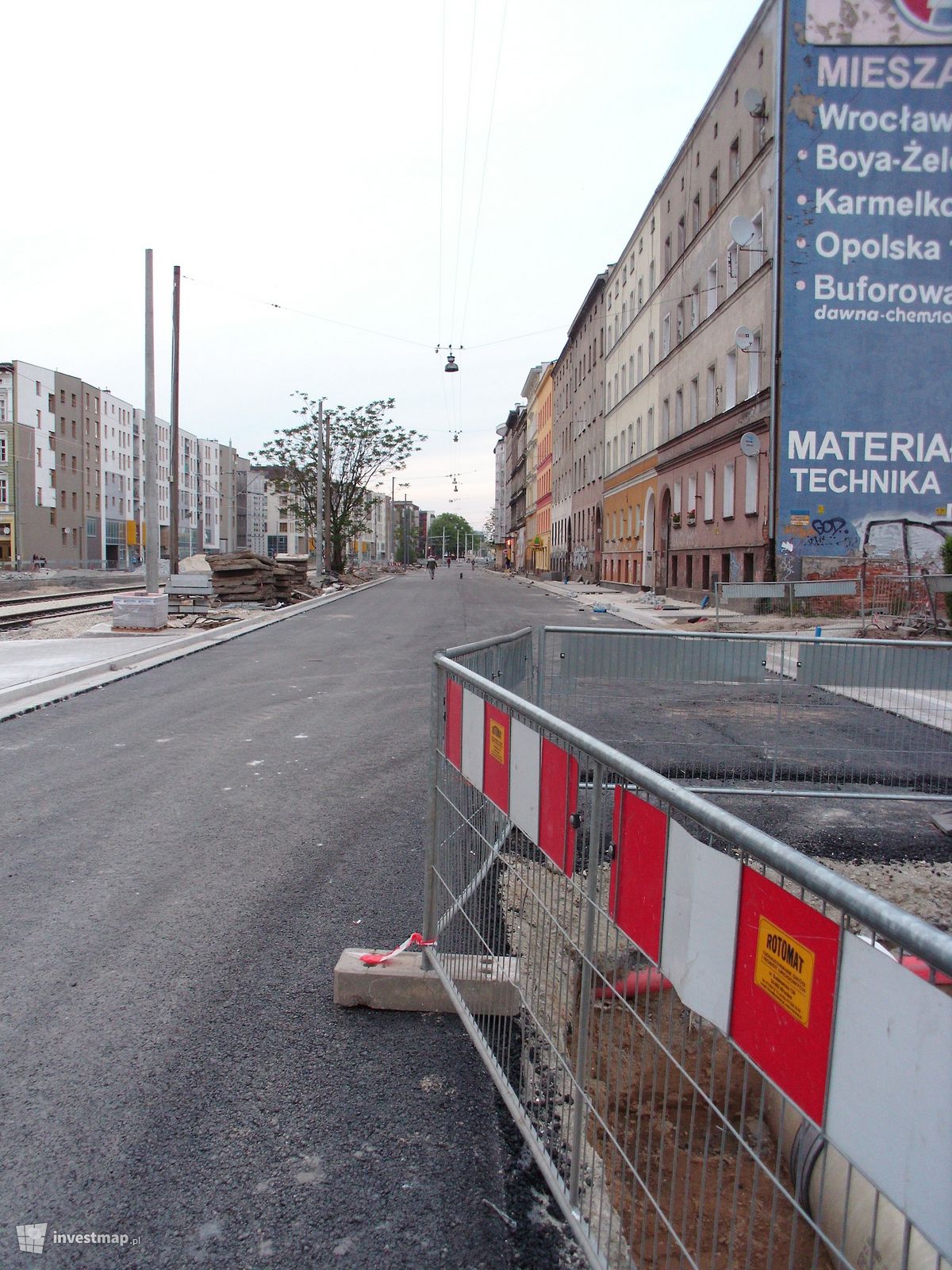 Zdjęcie [Wrocław] Remont ul. Generała Kazimierza Pułaskiego fot. worldinmyeyes 