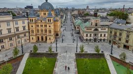 Trwa zazielenianie placu Wolności w Łodzi [ZDJĘCIA]