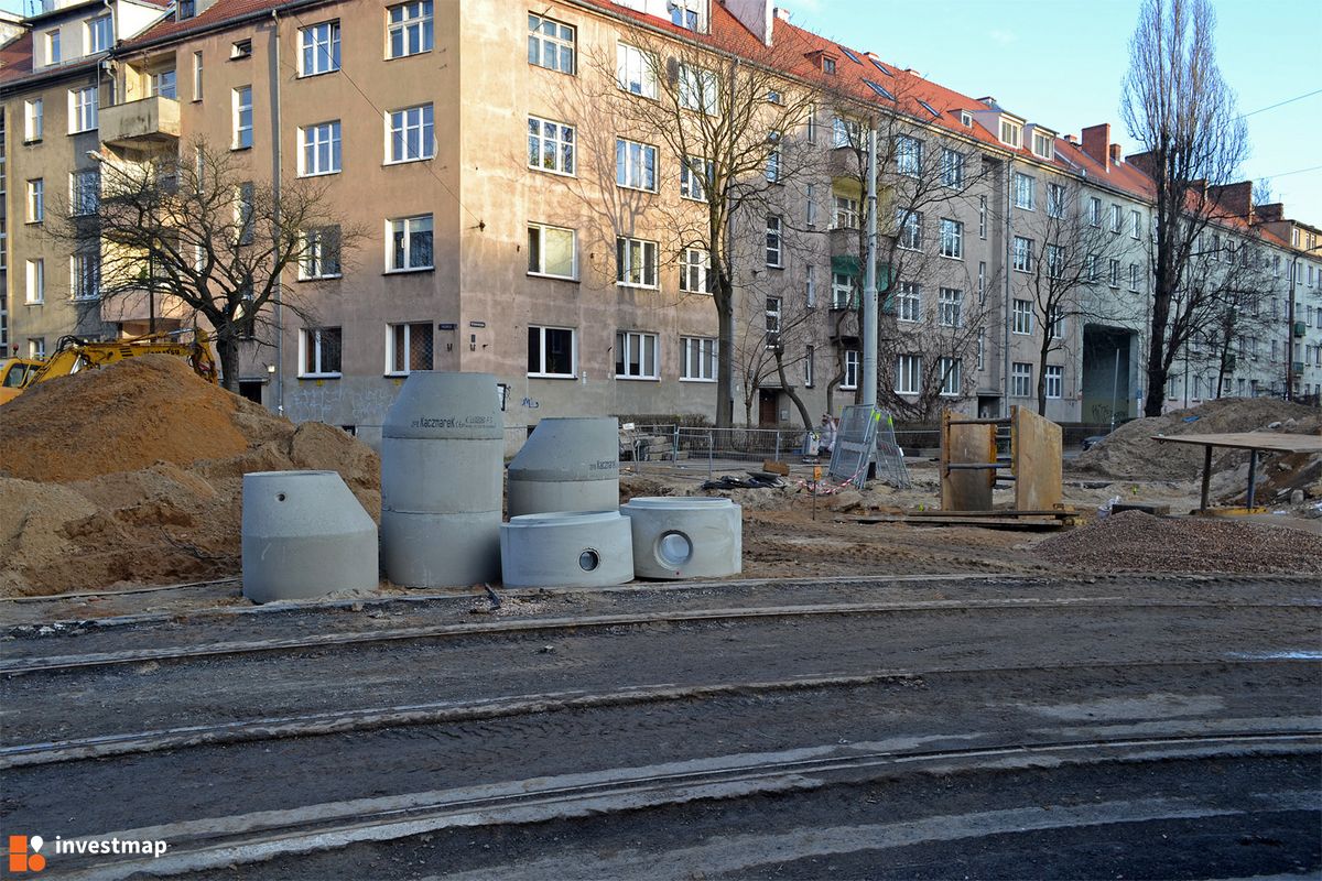 Zdjęcie [Wrocław] Ul. Nowowiejska (przebudowa) fot. alsen strasse 67 