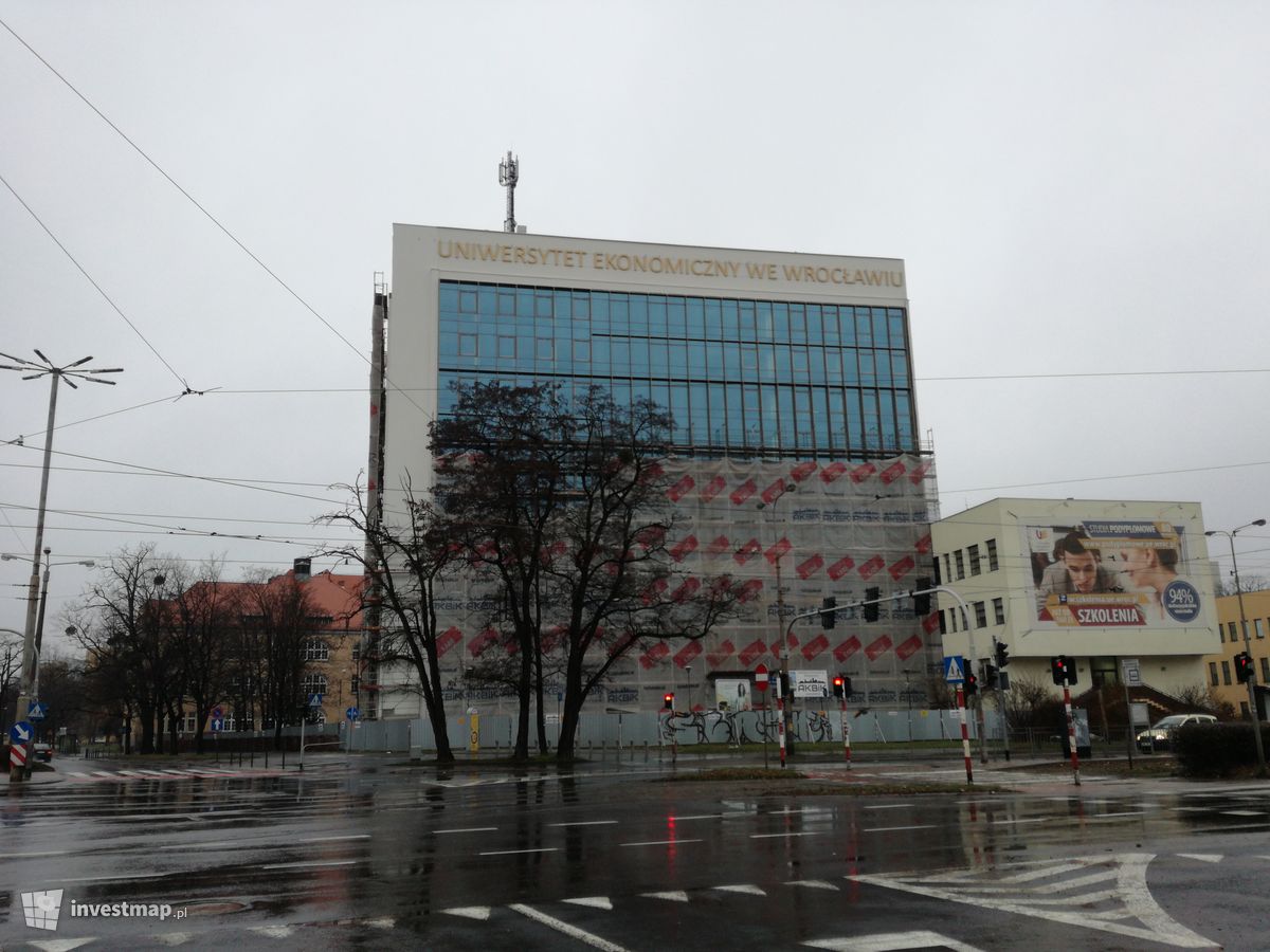 Zdjęcie [Wrocław] Przebudowa budynku dydaktycznego "Z" Uniwersytetu Ekonomicznego fot. Jan Augustynowski