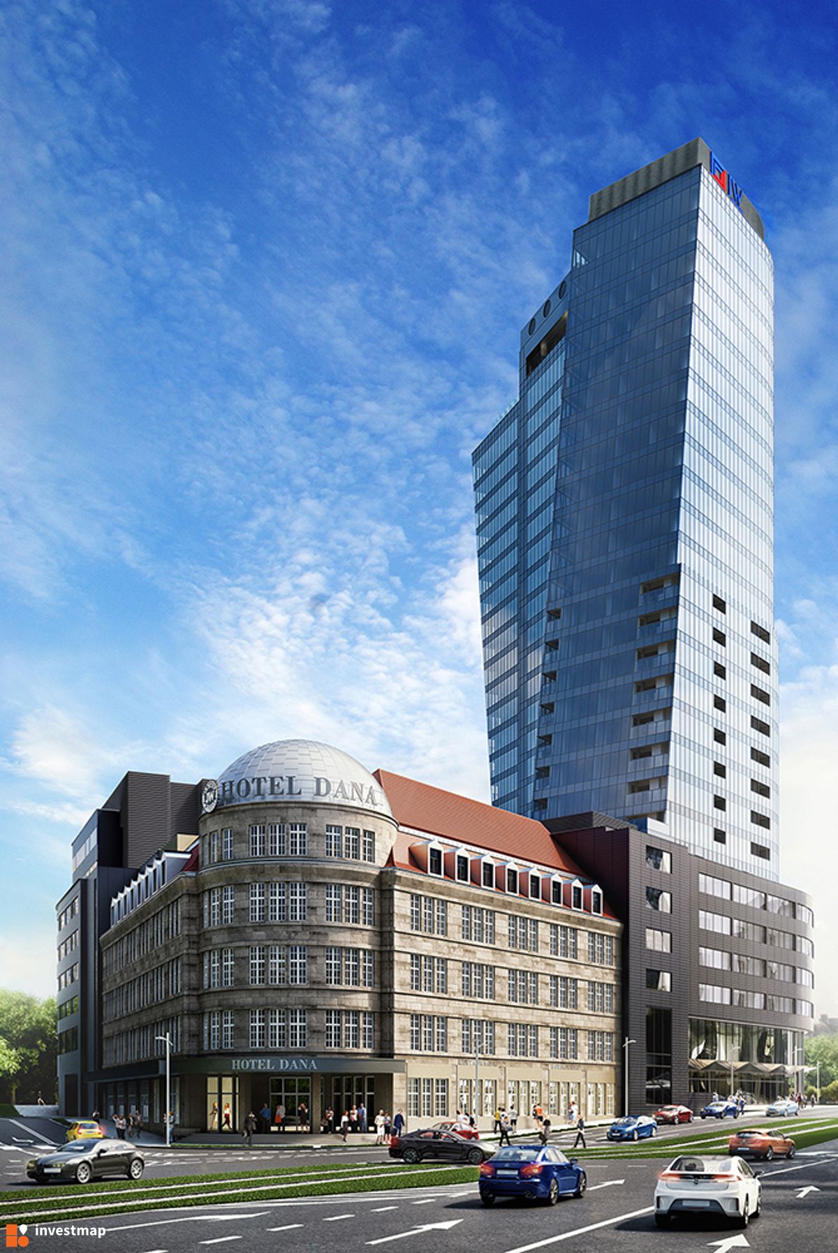 Wizualizacja [Szczecin] Aparthotel "Hanza Tower" dodał Damian Daraż 