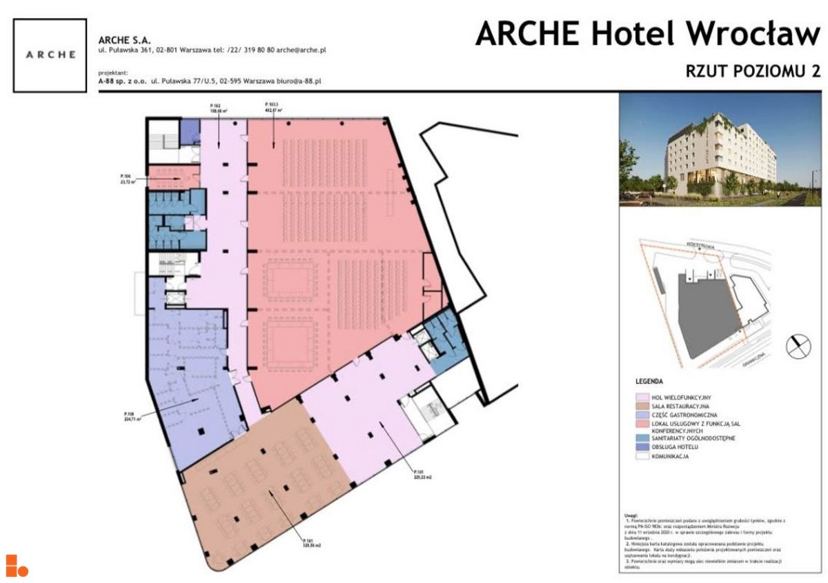 Wizualizacja Arche Hotel Wrocław dodał Orzech 