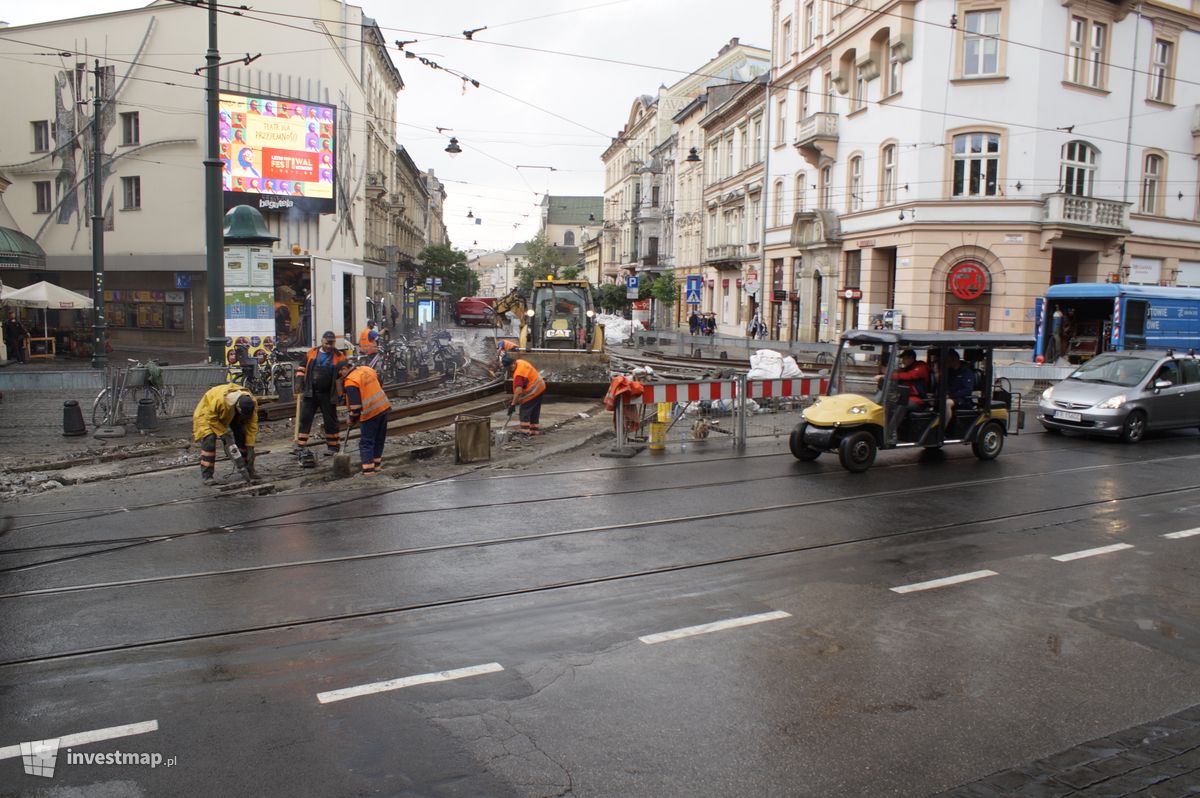 Zdjęcie [Kraków] Przebudowa skrzyżowania pod Teatrem Bagatela fot. Damian Daraż