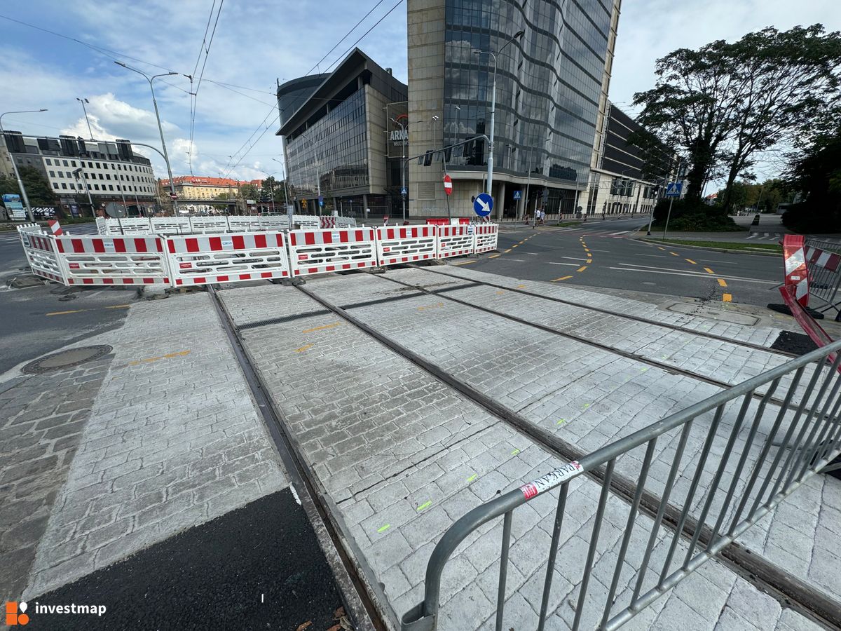 Zdjęcie Modernizacja Torowiska Tramwajowego, ul. Powstańców Śląskich fot. Jan Augustynowski