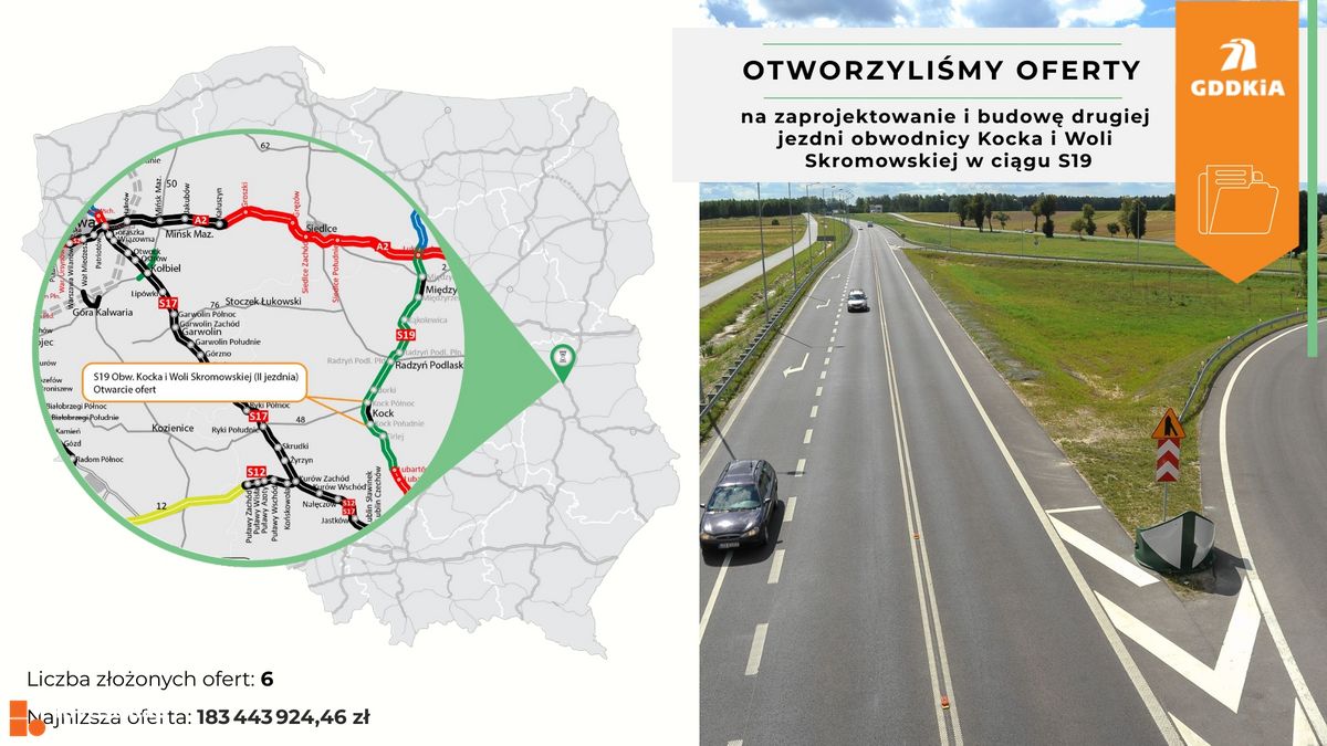 Wizualizacja S19 Obwodnica Kocka i Woli Skromowskiej dodał Wojciech Jenda