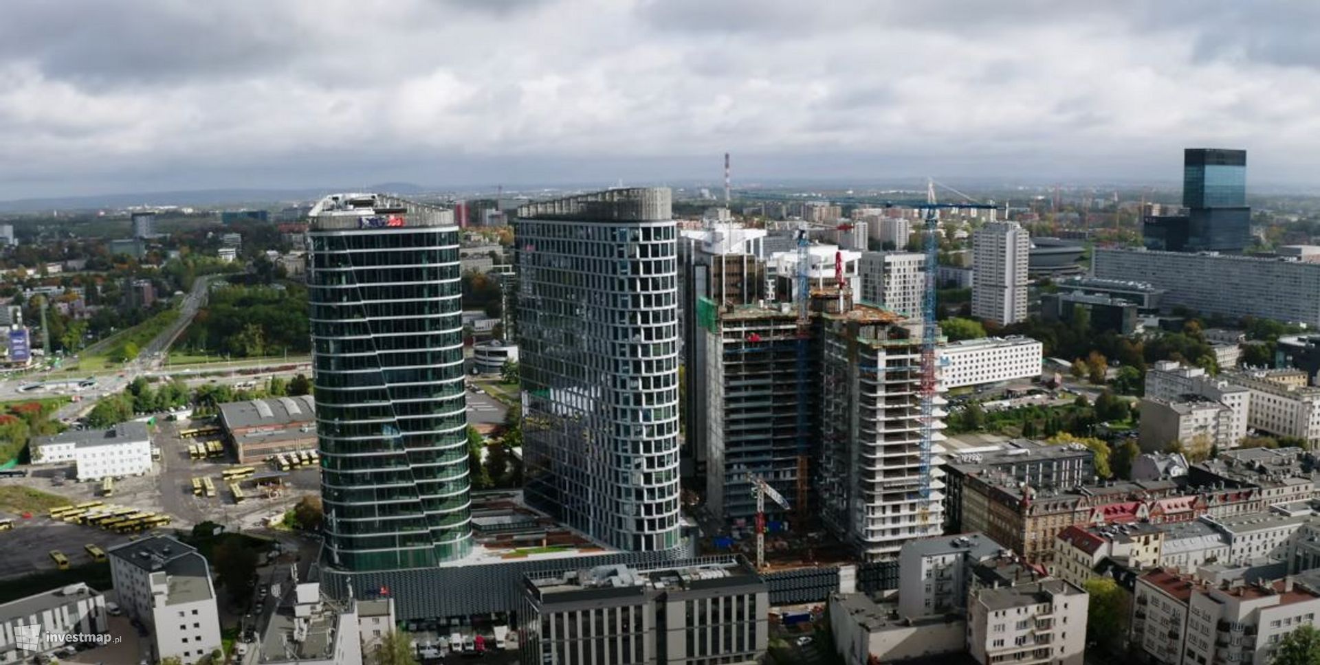 W centrum Katowic powstaje kompleks wieżowców Global Office Park 