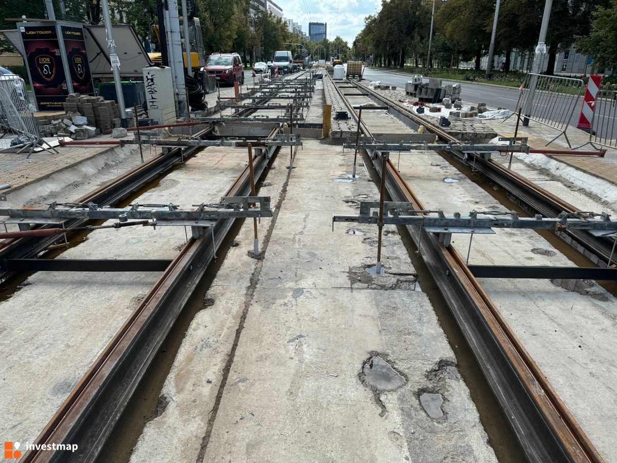 Zdjęcie Modernizacja Torowiska Tramwajowego, ul. Powstańców Śląskich fot. Jan Augustynowski