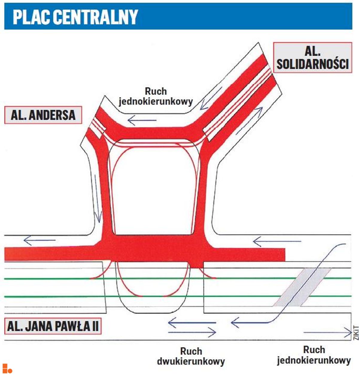 Wizualizacja Rondo Mogilskie - Pl. Centralny dodał Damian Daraż 