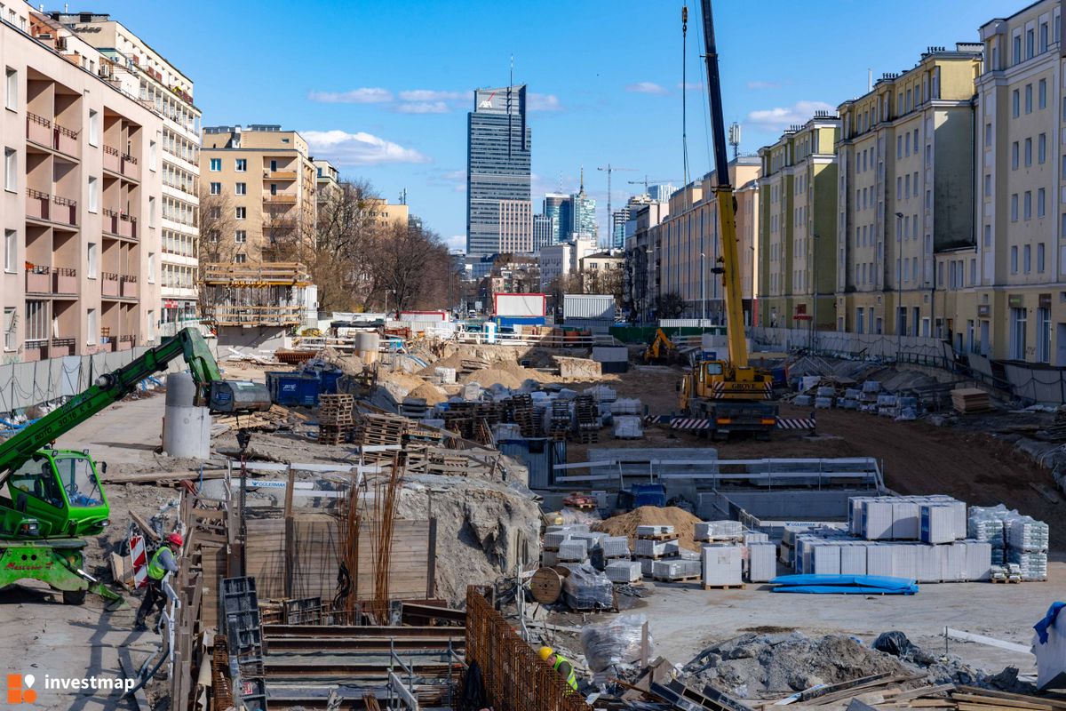 Zdjęcie [Warszawa] Budowa Stacji Metra linii M2 C7 - Młynów fot. Jakub Zazula 