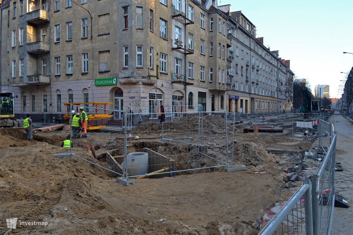 Zdjęcie [Wrocław] Ul. Nowowiejska (przebudowa) fot. alsen strasse 67 