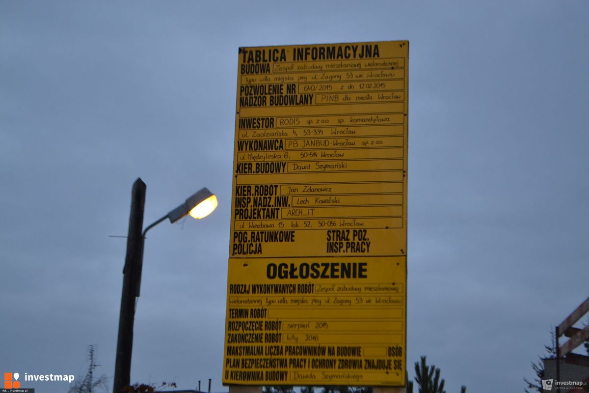 Zdjęcie [Wrocław] Budynek wielorodzinny, ul. Zagony 53 
