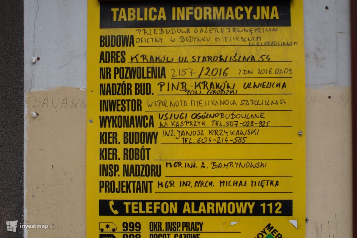 Zdjęcie [Kraków] Remont Kamienicy, ul. Starowiślna 54 fot. Damian Daraż 
