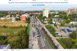 Postępują prace na budowie ostatniego odcinka trasy autobusowo-tramwajowej na Nowy Dwór [FILM]