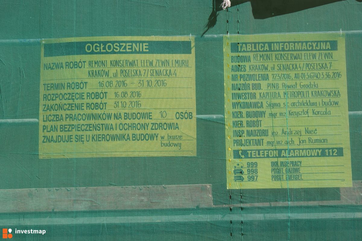 Zdjęcie [Kraków] Remont Kamienicy, ul. Senacka 4 fot. Damian Daraż 
