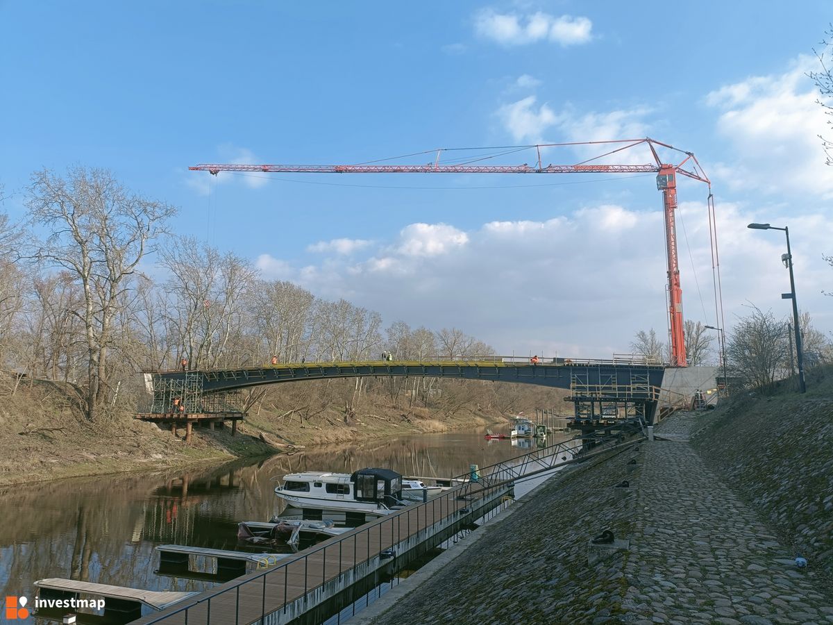 Zdjęcie Kładka pieszo-rowerowa nad Portem Czerniakowskim fot. mickam 