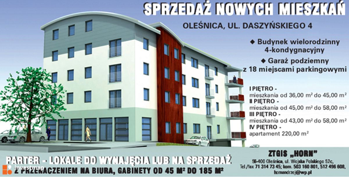 Wizualizacja [Oleśnica] Budynek mieszkalny przy ul Daszyńskiego 4 dodał Orzech 