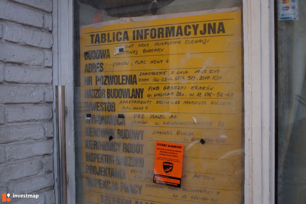 Zdjęcie [Kraków] Remont Kamienicy, Plac Nowy 4 fot. Damian Daraż 